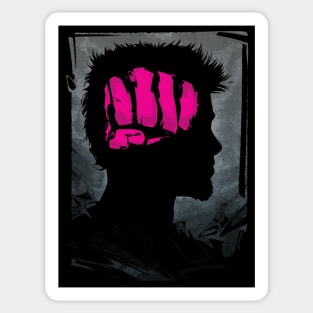 Fight Club Fist Brain Sticker